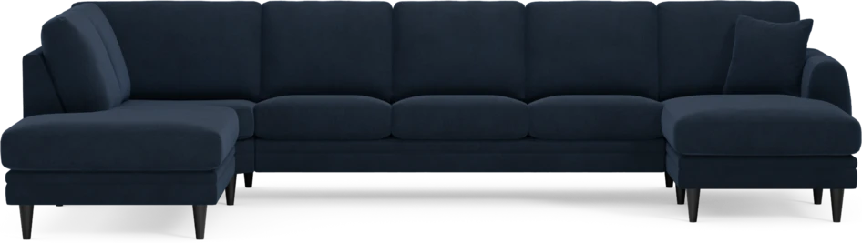 Eden - 3-sits soffa med divan vänster och schäslong höger - Blå