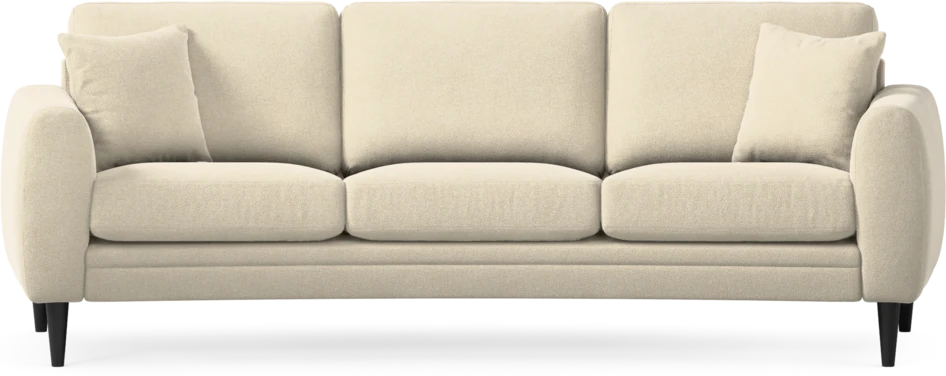 Eden - 3-sits soffa svängd - Beige