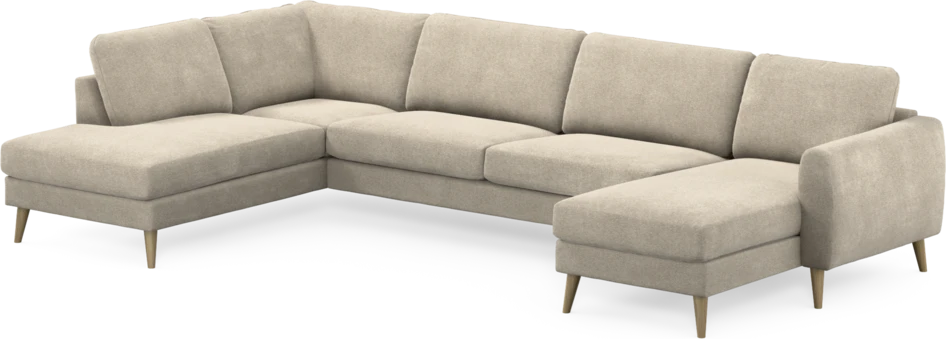 Bridge - 3-sits soffa med divan vänster och schäslong höger - Beige