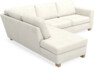 Friday - 2,5-sits soffa med divan vänster - Vit