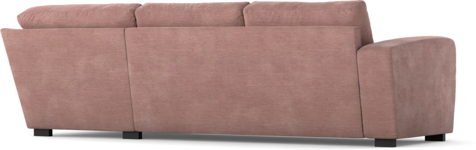 Friday - 2,5-sits soffa med divan höger - Rosa