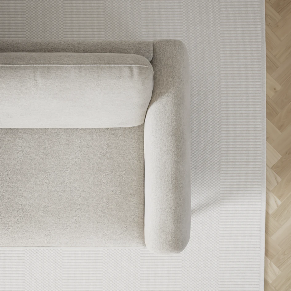 Bridge - 3-sits soffa med divan höger - Grå