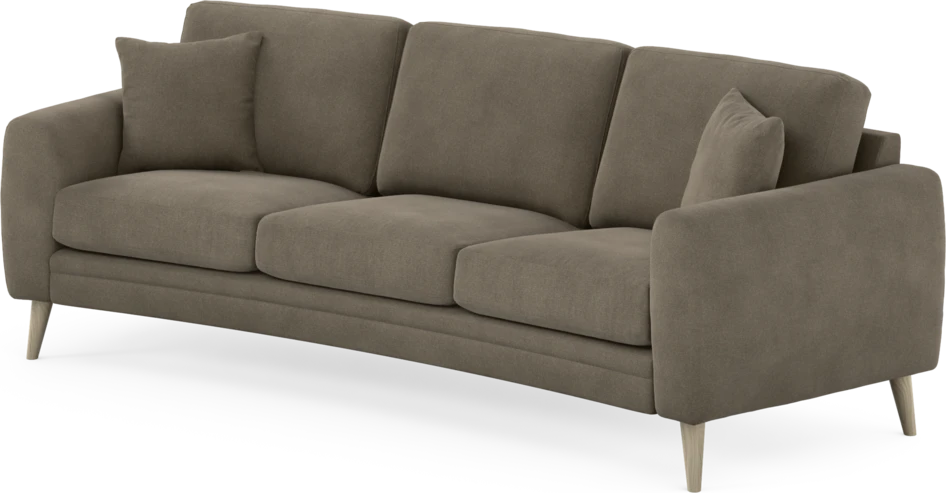 Eden - 3-sits soffa svängd - Beige