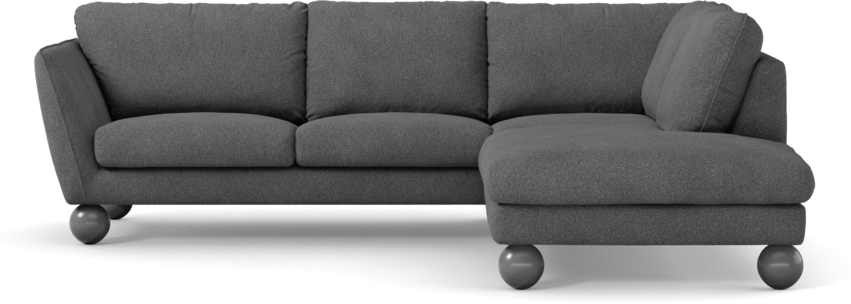 Madison - 2-sits soffa med divan höger - Vit