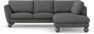 Madison - 2-sits soffa med divan höger - Vit
