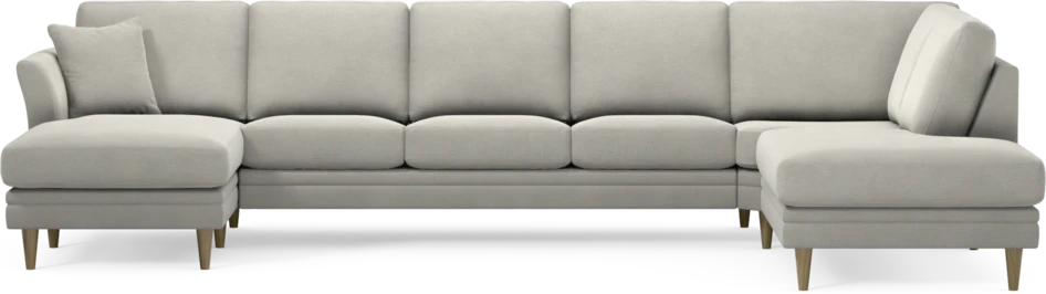 Eden - 3-sits soffa med schäslong vänster och divan höger - Grå