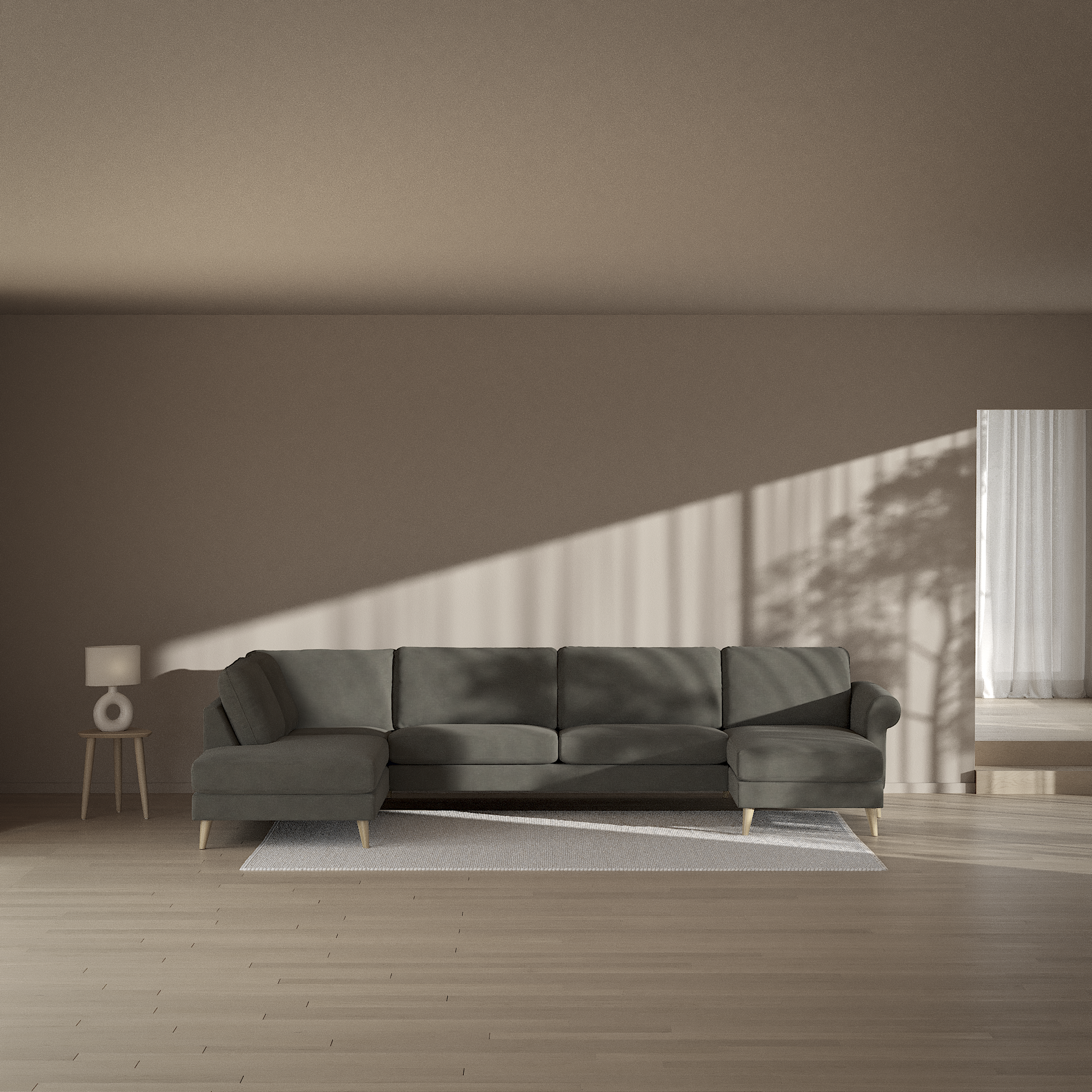Bridge - 3-sits soffa med divan vänster och schäslong höger - inspiration