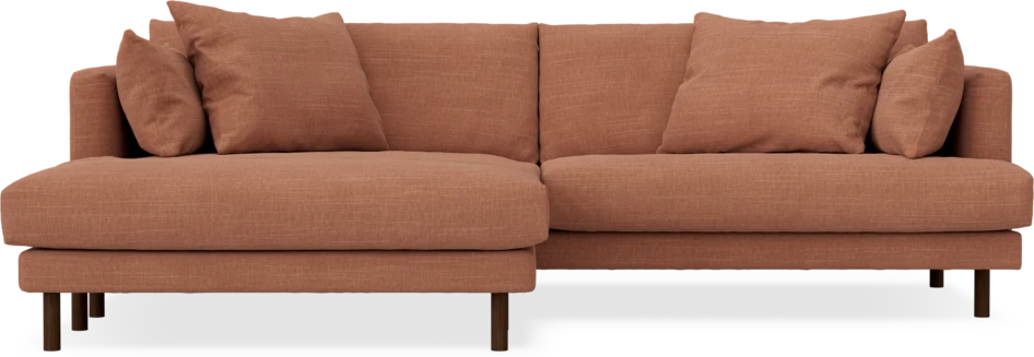 Harper - 4-sits med schäslong XL vänster - Orange