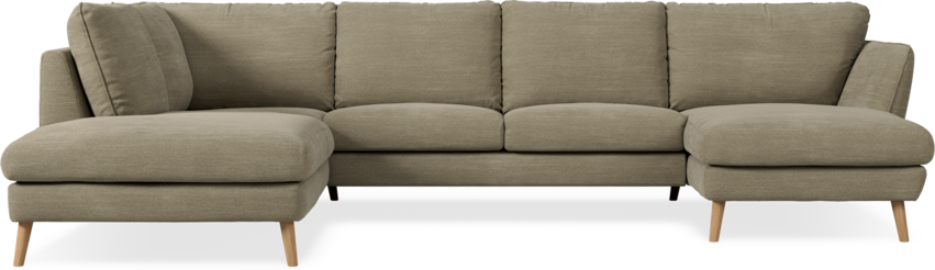 Madison - 2-sits soffa med divan vänster och schäslong höger - Grå