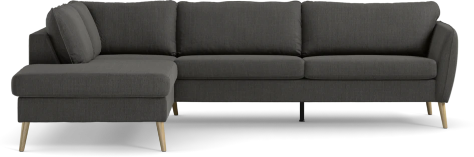 County - 2,5-sits soffa med divan vänster - Grå
