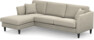 Eden - 2,5-sits soffa med schäslong - Beige