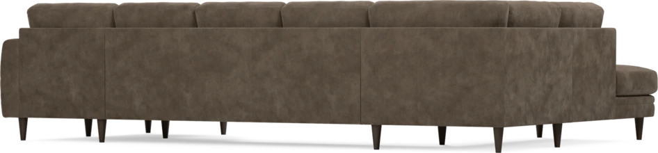 Eden - 3-sits soffa med divan vänster och schäslong höger - Brun