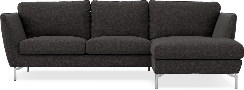 Madison - 2-sits soffa med schäslong höger - Svart