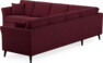 Eden - Hörnsoffa, 3+3-sits - Röd
