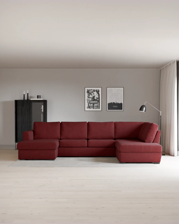 Friday - 3-sits soffa med schäslong vänster och divan höger - inspiration