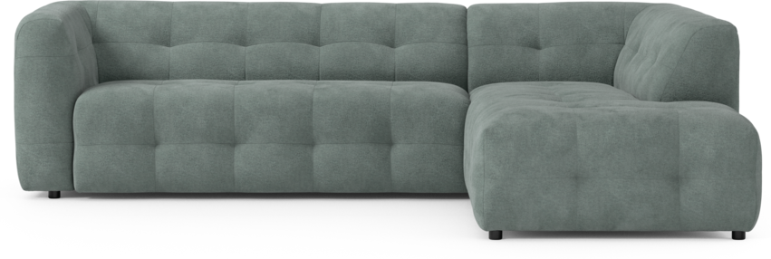 Bella - 3-sits soffa med divan höger - Blå