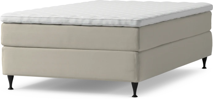 Delux Sense, Kontinentalsäng, enkelsäng 120 cm med bäddmadrass och sängben