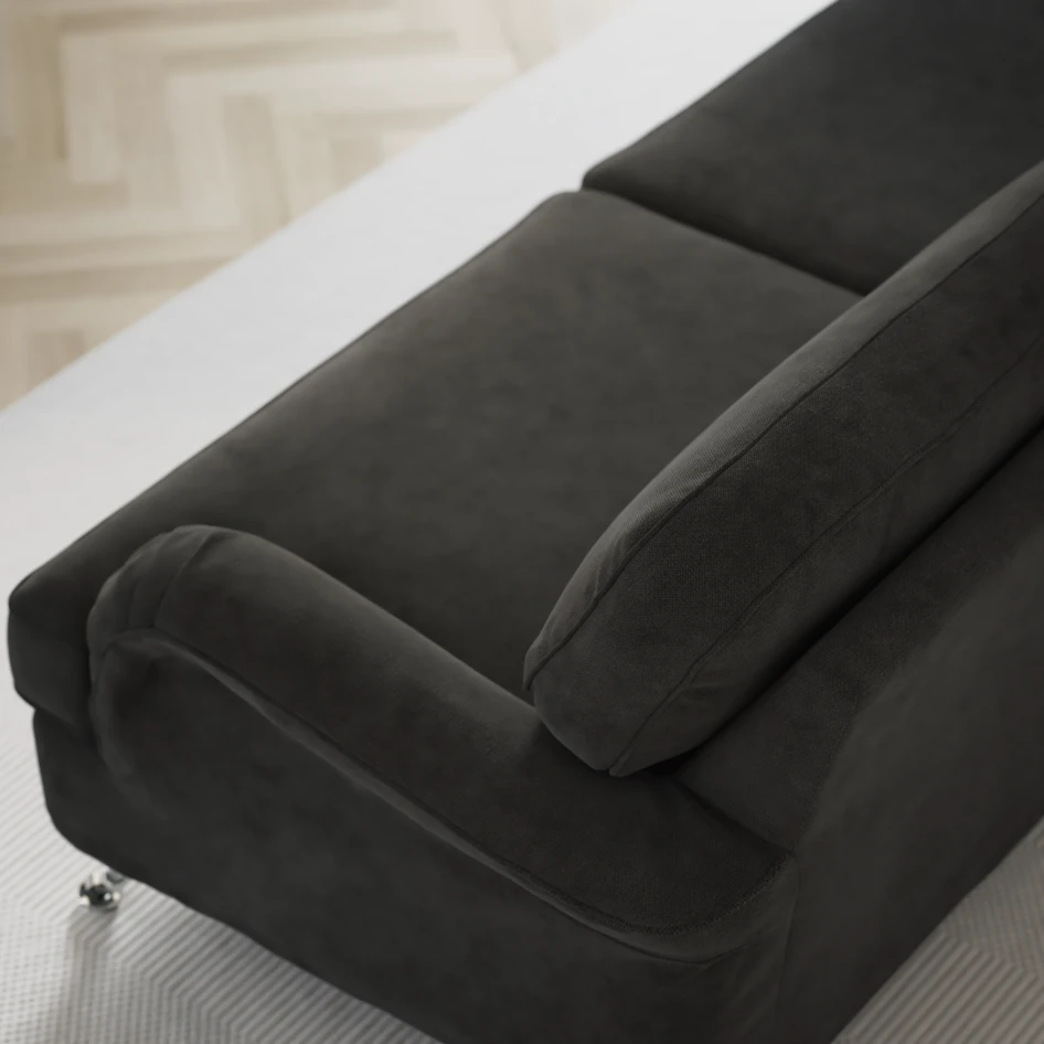 Oxford - 3-sits soffa svängd - Grå