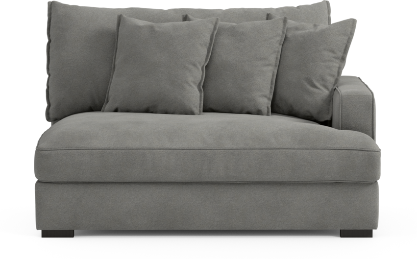 Rossi - 2-sits med armstöd höger - Grå