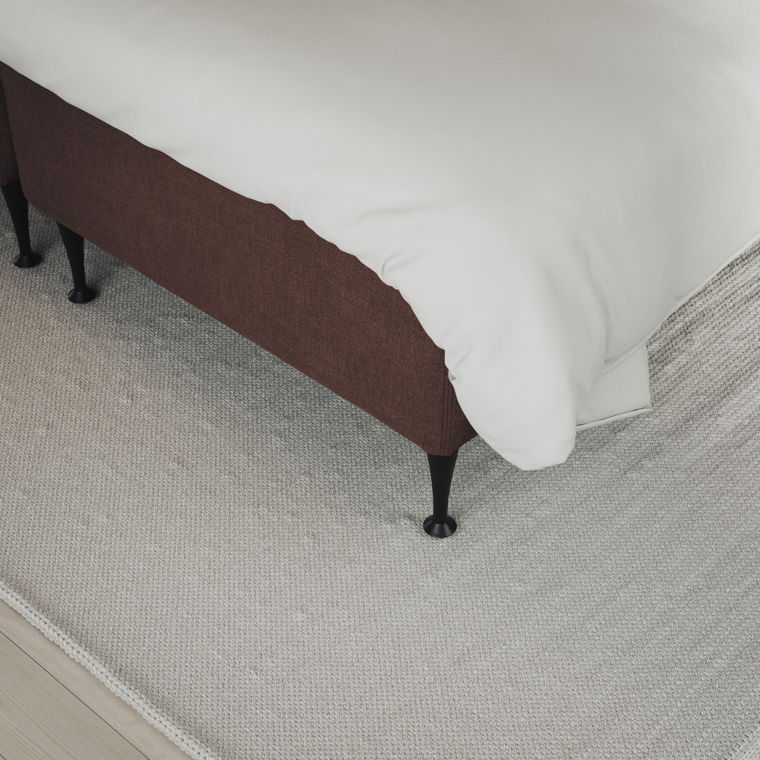 Delux Exclusive - Kontinentalsäng, enkelsäng 140 cm med bäddmadrass och sängben - inspiration