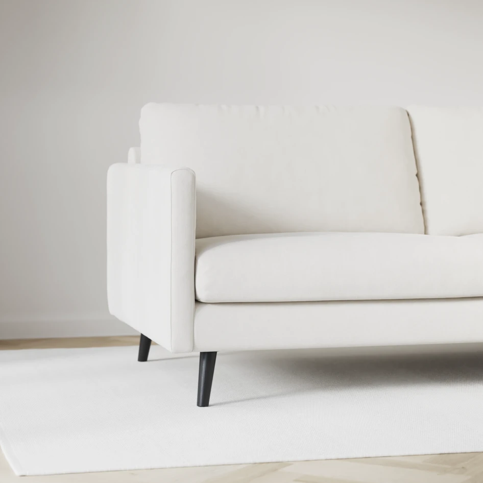 Madison - 2-sits soffa med divan vänster - Vit