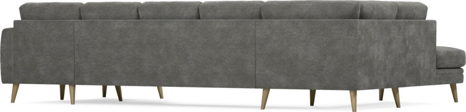 Eden - 3-sits soffa med divan vänster och schäslong höger - Grå