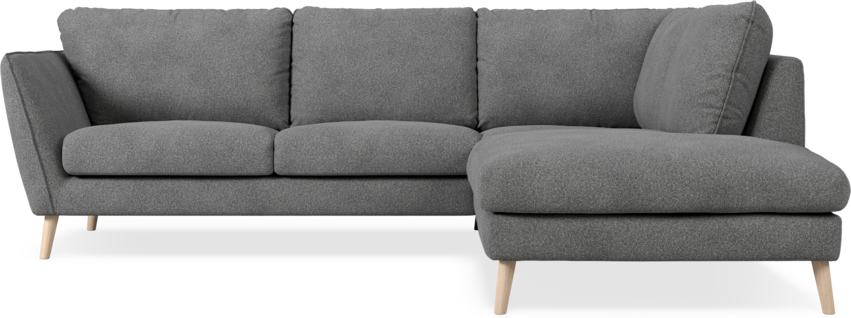 Madison Lux - 2-sits soffa med divan höger - Vit