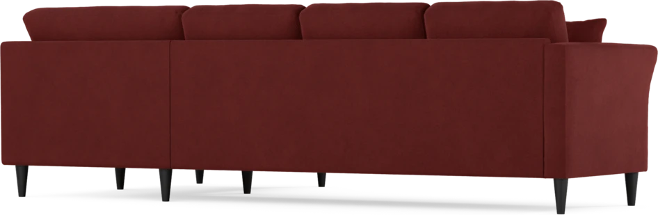 Eden - Hörnsoffa, 3+1-sits - Röd
