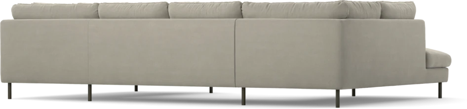 Madison Lux - 2-sits soffa med divan vänster och höger - Grå
