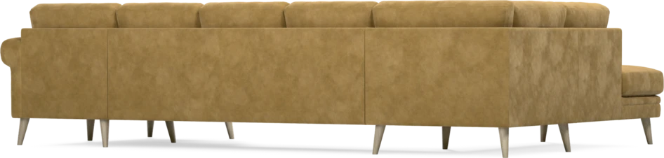 Eden - 3-sits soffa med divan vänster och schäslong höger - Gul
