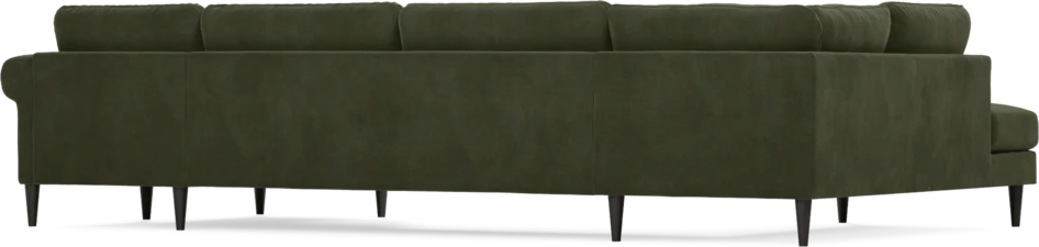 Bridge - 3-sits soffa med divan vänster och schäslong höger - Grön