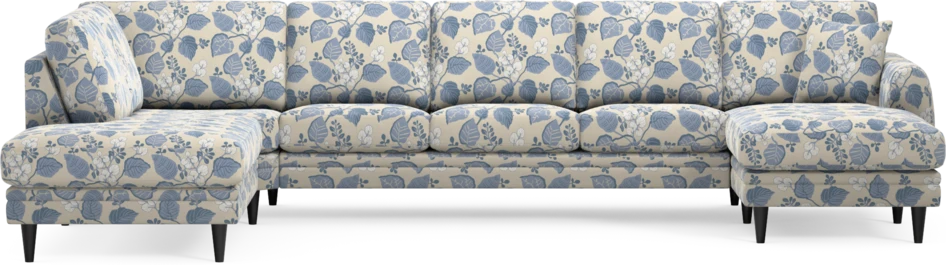 Eden - 3-sits soffa med divan vänster och schäslong höger - Flerfärgad