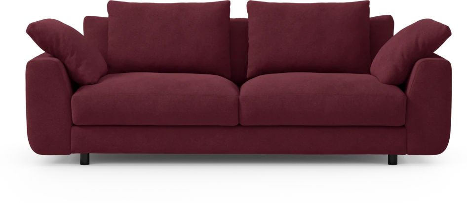 Amie - 3-sits soffa - Röd
