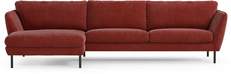 Madison - 3-sits soffa med schäslong vänster - Rosa