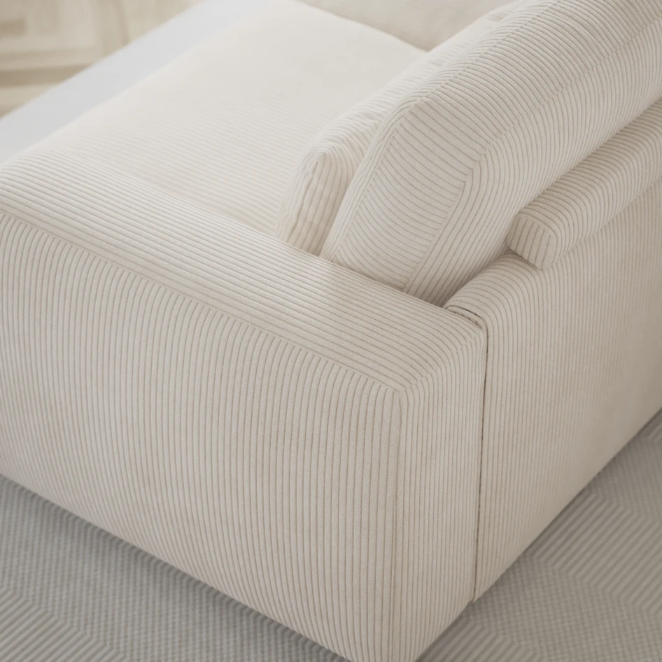 Noma - 3-sits soffa - Vit