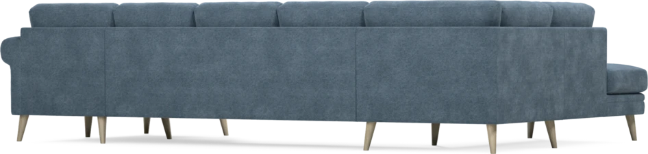 Eden - 3-sits soffa med divan vänster och schäslong höger - Blå