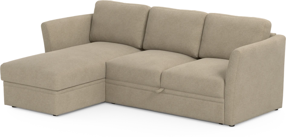 Öland - Bäddsoffa med schäslong vänster - Beige