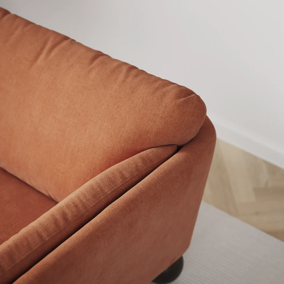 Madison Lux - Hörnsoffa 2+3-sits, hörn 1 - Orange