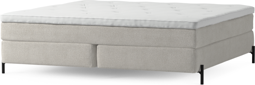 Delux Sense - Kontinentalsäng, dubbelsäng med bäddmadrass och sängben