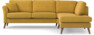 Eden - 2,5-sits soffa med divan - Gul