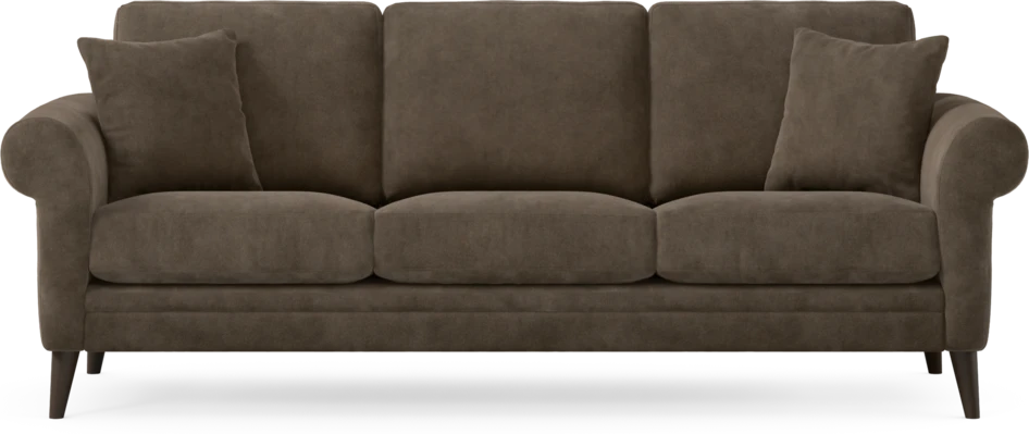 Eden - 3-sits soffa - Brun