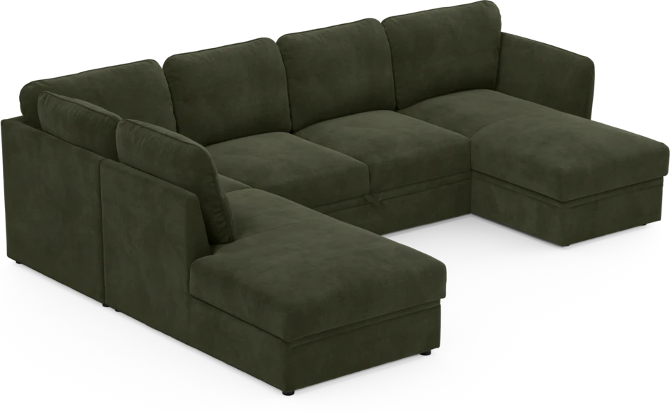 Öland - Bäddsoffa med divan vänster och schäslong höger - Beige