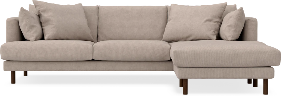 Harper - 4-sits med schäslong höger  - Beige