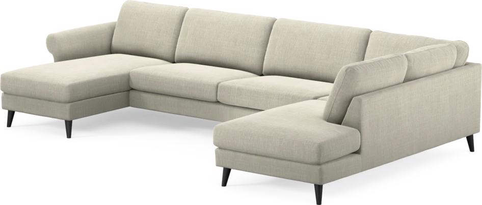 Bridge - 3-sits soffa med schäslong vänster och divan höger - Beige