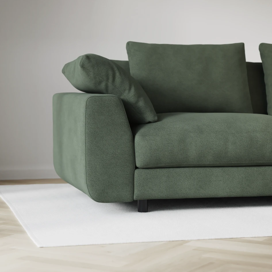 Amie - 3-sits soffa - Grön