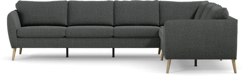 County - Hörnsoffa, 3+2-sits - Grå