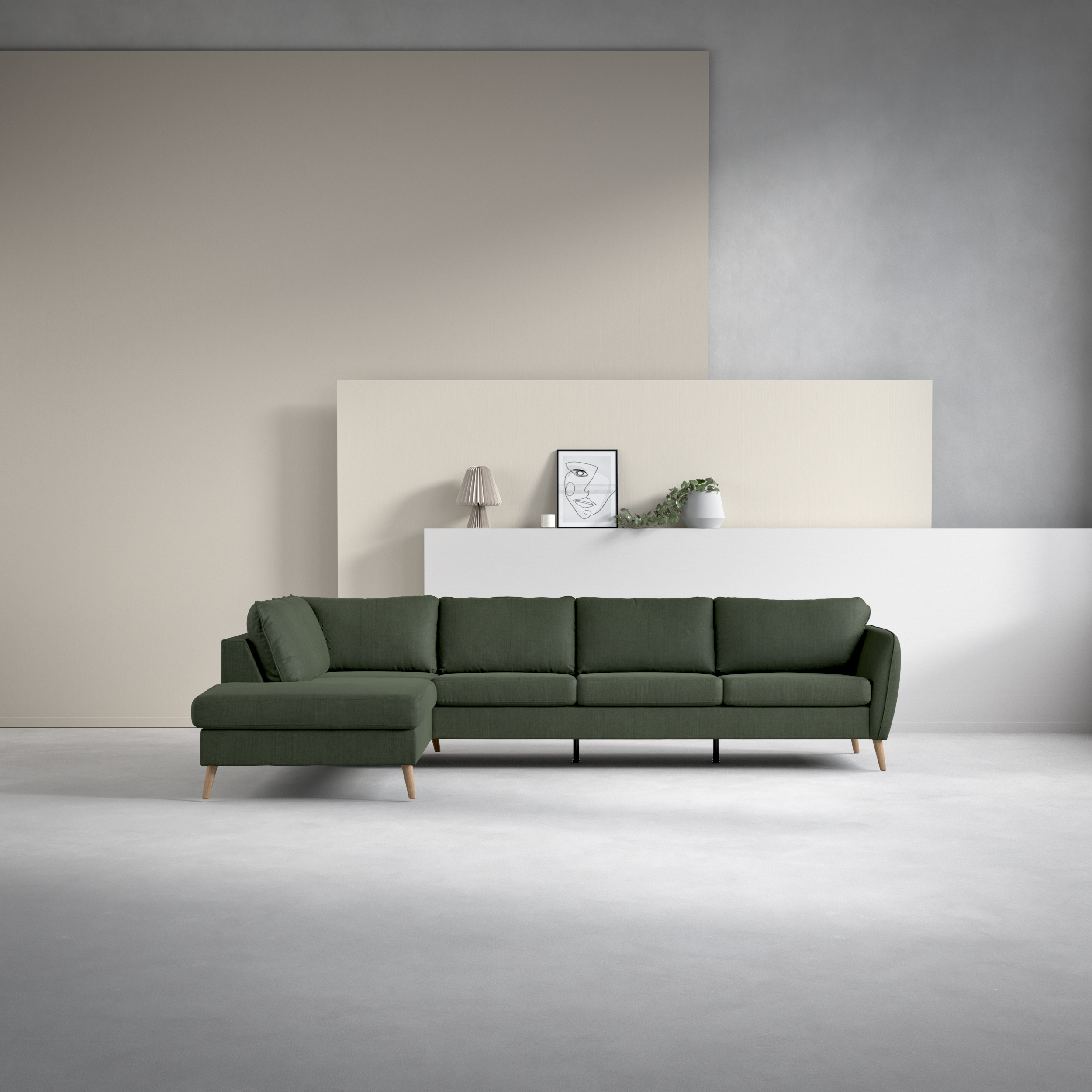 County - 3-sits soffa med divan vänster - inspiration