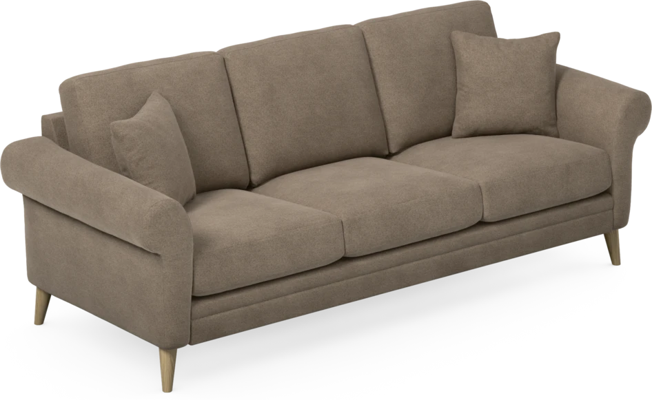 Eden - 3-sits soffa - Brun