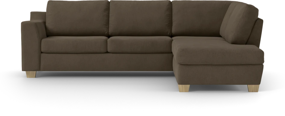 Friday - 2,5-sits soffa med divan höger - Brun