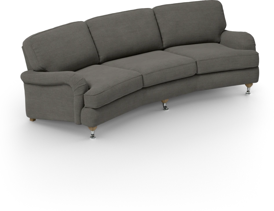 Oxford - 3-sits soffa svängd - Grå